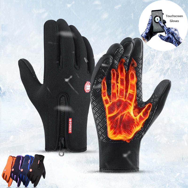 Winter Gloves Touch Screen Sliding Waterproof Sports Gloves