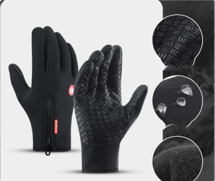 Winter Gloves Touch Screen Sliding Waterproof Sports Gloves